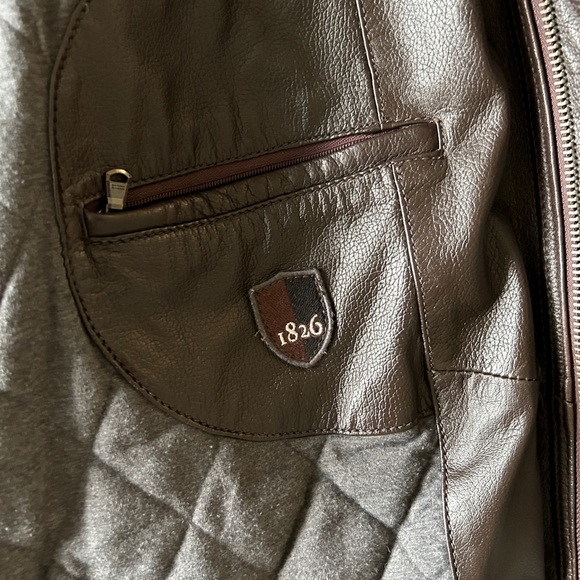 Black Brown 1826 Leather Jacket with lots of pockets - Picture 8 of 8